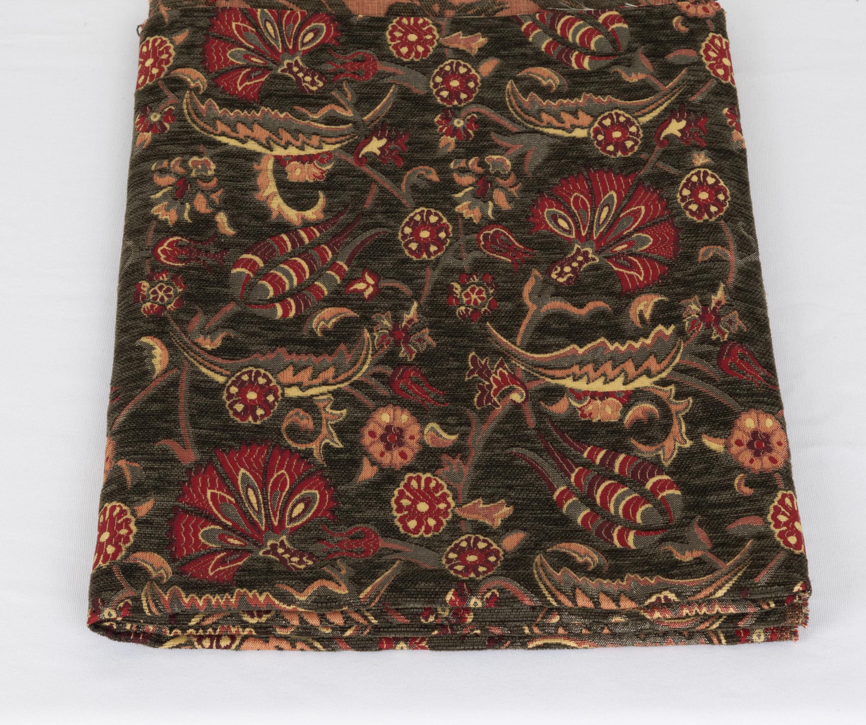 Oriental Home® Brown Tulip Fan Grace Kilim Upholstery Fabric